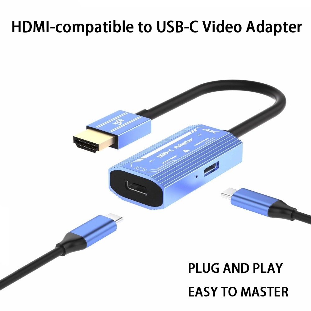 Home Cinema Usb - HDMI‑compatible to USB‑C Video Adapter 4K@60Hz