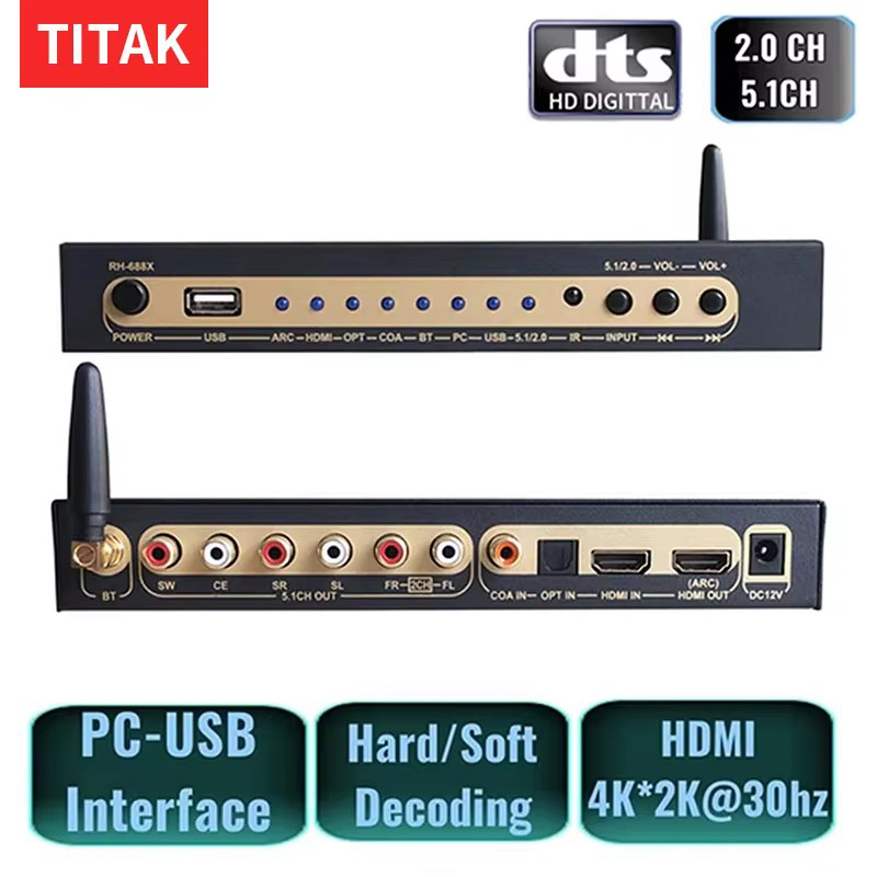 Surround Sound Decoder - HDMI-compatible Audio Extractor DTS Digital Audio