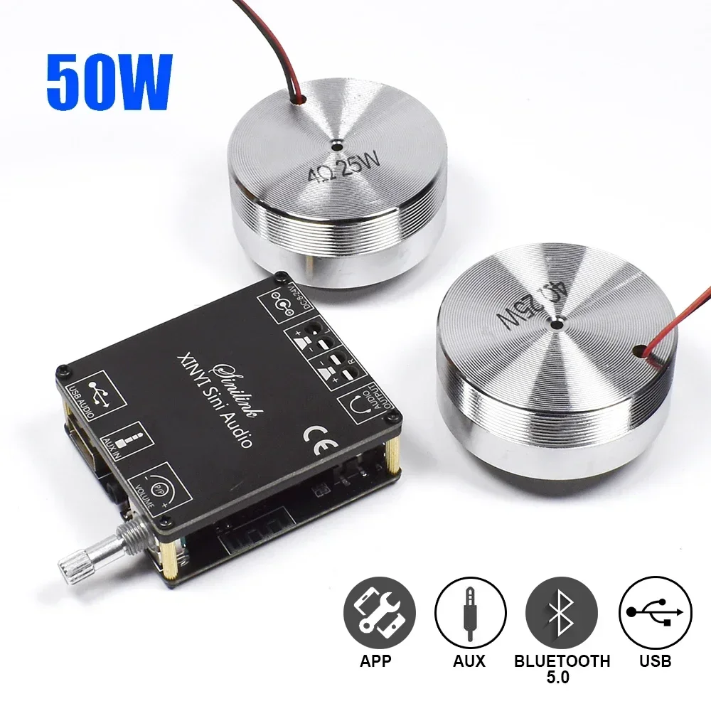 Home Cinema Diy - 2*25W Portable Stereo Vibration Speaker Audio
