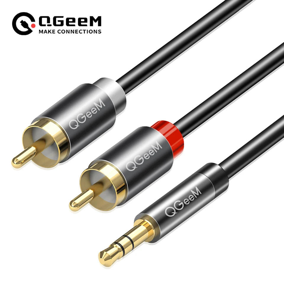 QGeeM RCA Cable 2RCA to 3.5 Au - огляд і ціна Home Cinema Player