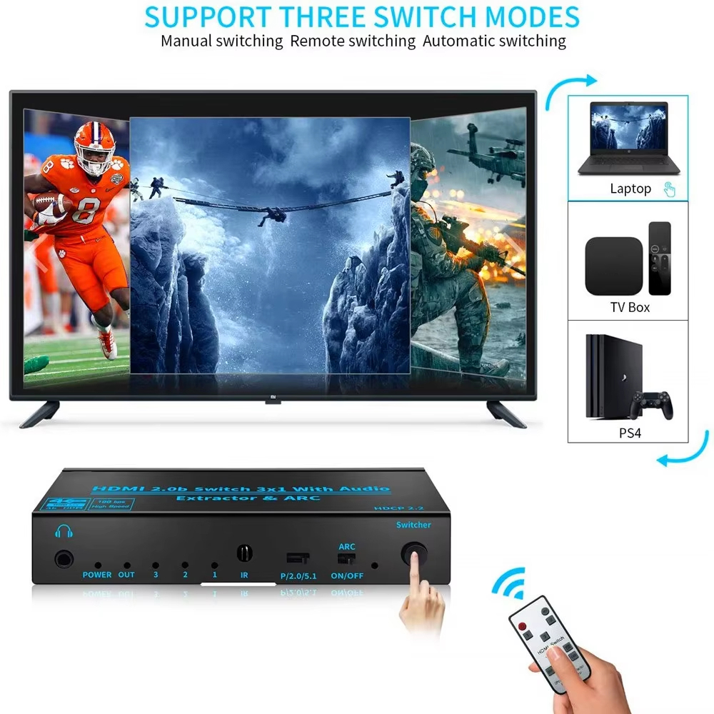 4K@60Hz HDMI 2.0 Audio Extract - огляд і ціна Surround Sound Decoder