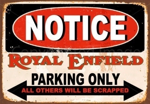 Notice Royal Enfield Parking O - огляд і ціна Home Cinema Logo