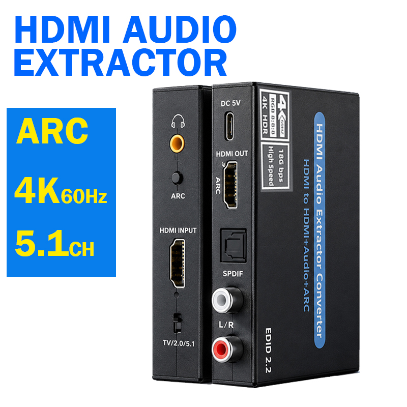 4K@60Hz HDMI Audio Extractor w - огляд і ціна Surround Sound Decoder