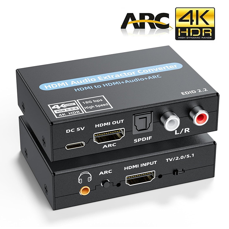 4K@60Hz HDMI Audio Extractor w - огляд і ціна Surround Sound Decoder