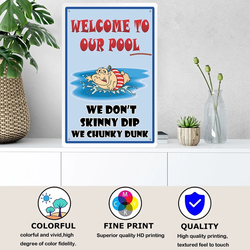 Tin Sign Pool Funny Rules Vint - огляд і ціна Home Cinema Logo