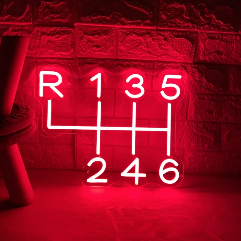 Car Gearbox Neon Sign Led Ligh - огляд і ціна Home Cinema Logo