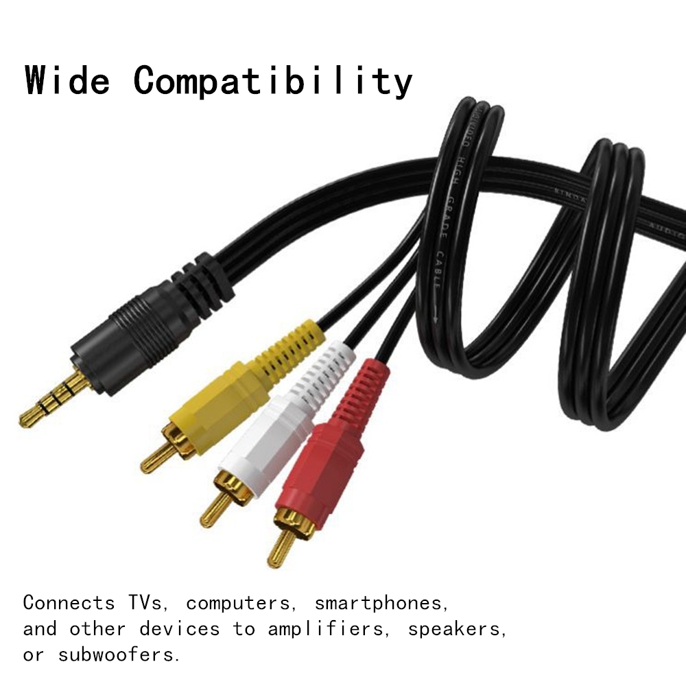 3.5mm to 3 RCA Audio Video Cab - огляд і ціна Home Cinema Player
