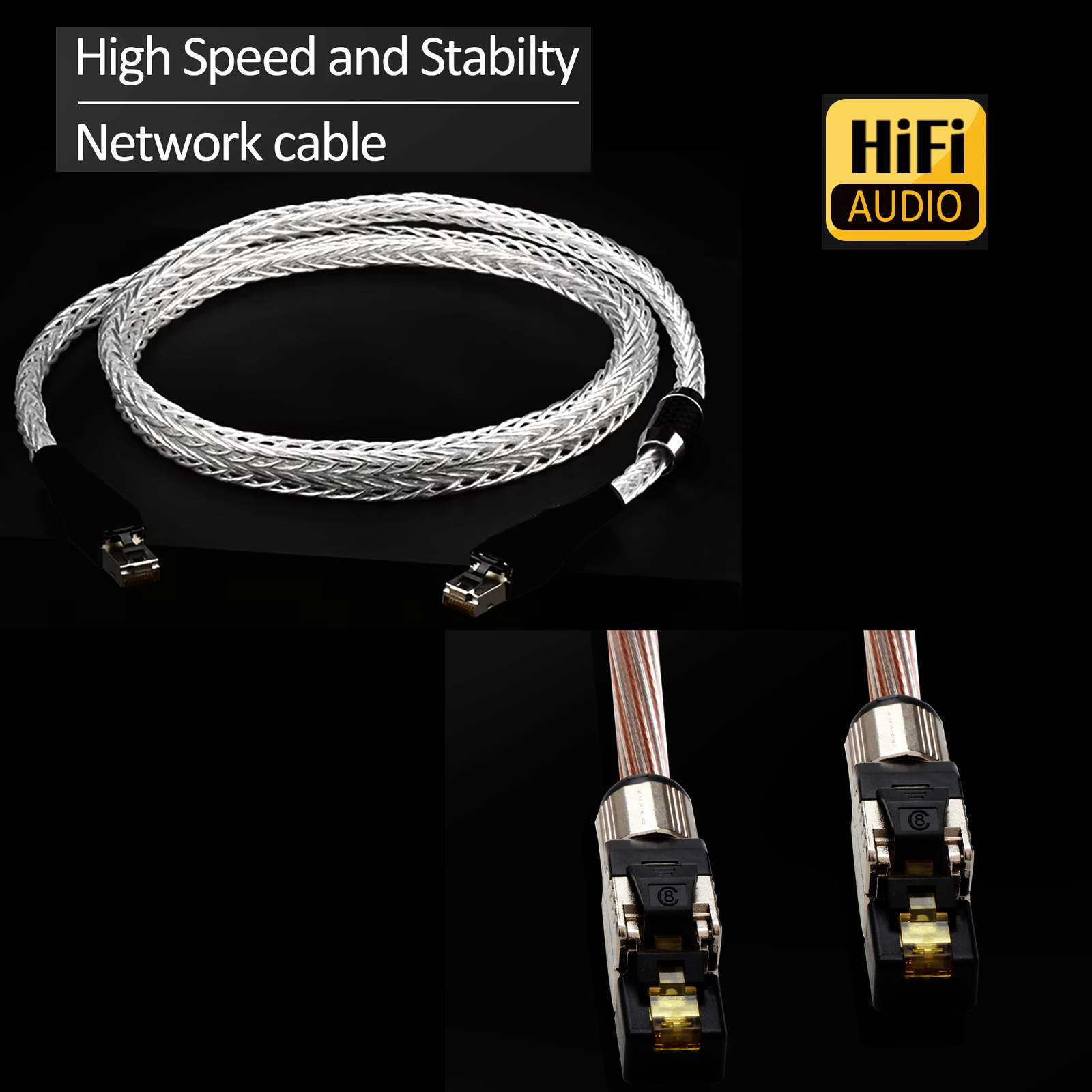 Cat8 Ethernet Cable OCC Silver - огляд і ціна Home Cinema Player