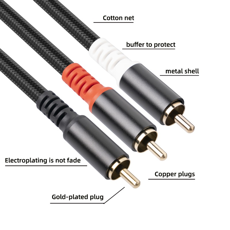 1/2/3M 1 RCA Male To 2 RCA Mal - огляд і ціна Home Cinema Diy