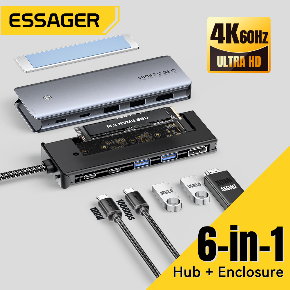 Essager USB C Hub With M.2 SSD - огляд і ціна Home Cinema Usb