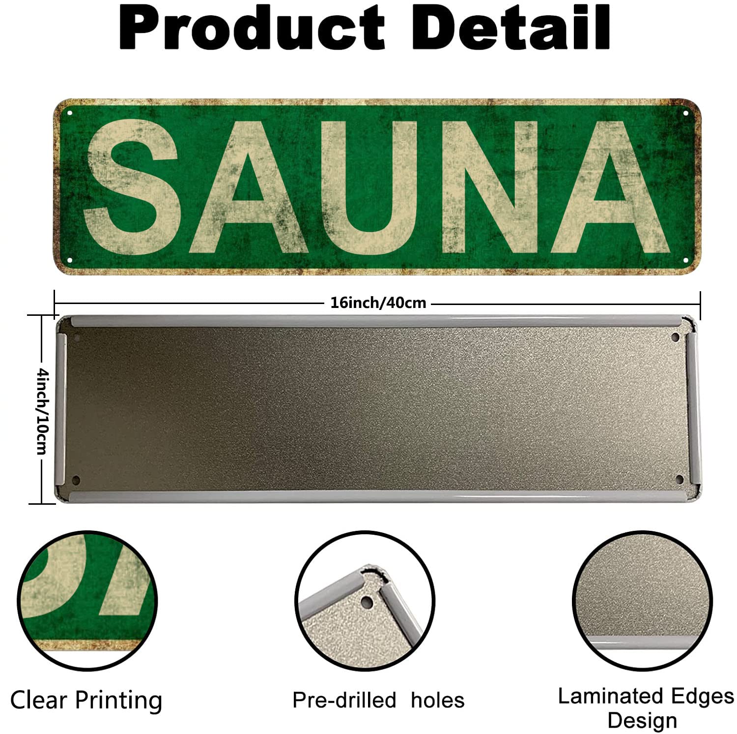 Sauna Slim Tin Sign Street Fun - огляд і ціна Home Cinema Logo