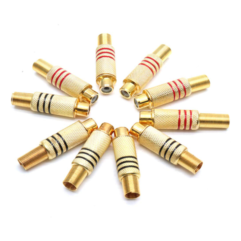 4PCS RCA Plug Gold Plated Sold - огляд і ціна Home Cinema Diy